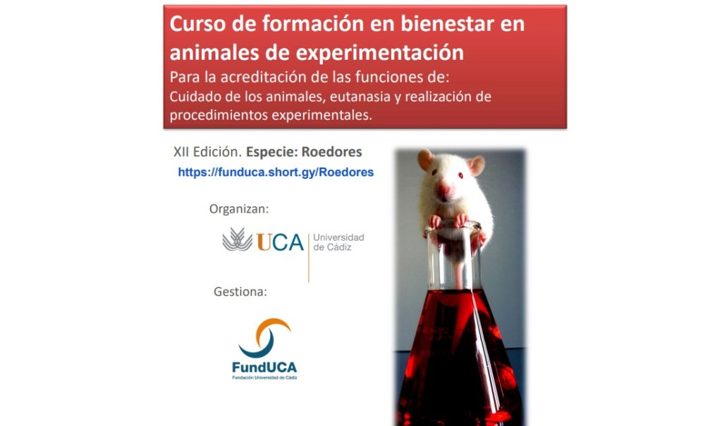 IMG XII Curso de Formación en Bienestar en Animales de Experimentación